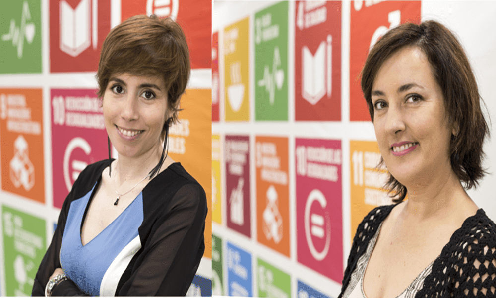 Vanesa Rodríguez y Arantxa Lorenzo, representantes de la Red Española del Pacto Mundial de Naciones Unidas